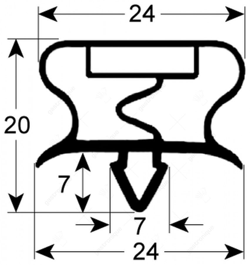indruk deurrubber 630x405 mm - Image 1