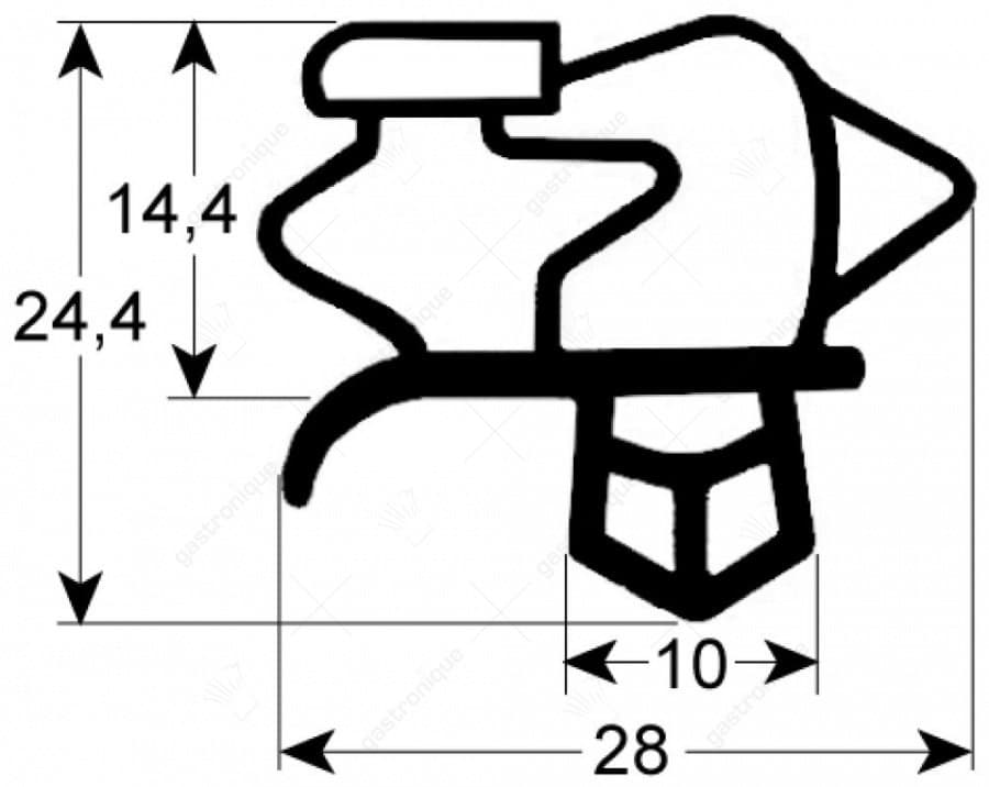 DEURRUBBER 1505x645 mm