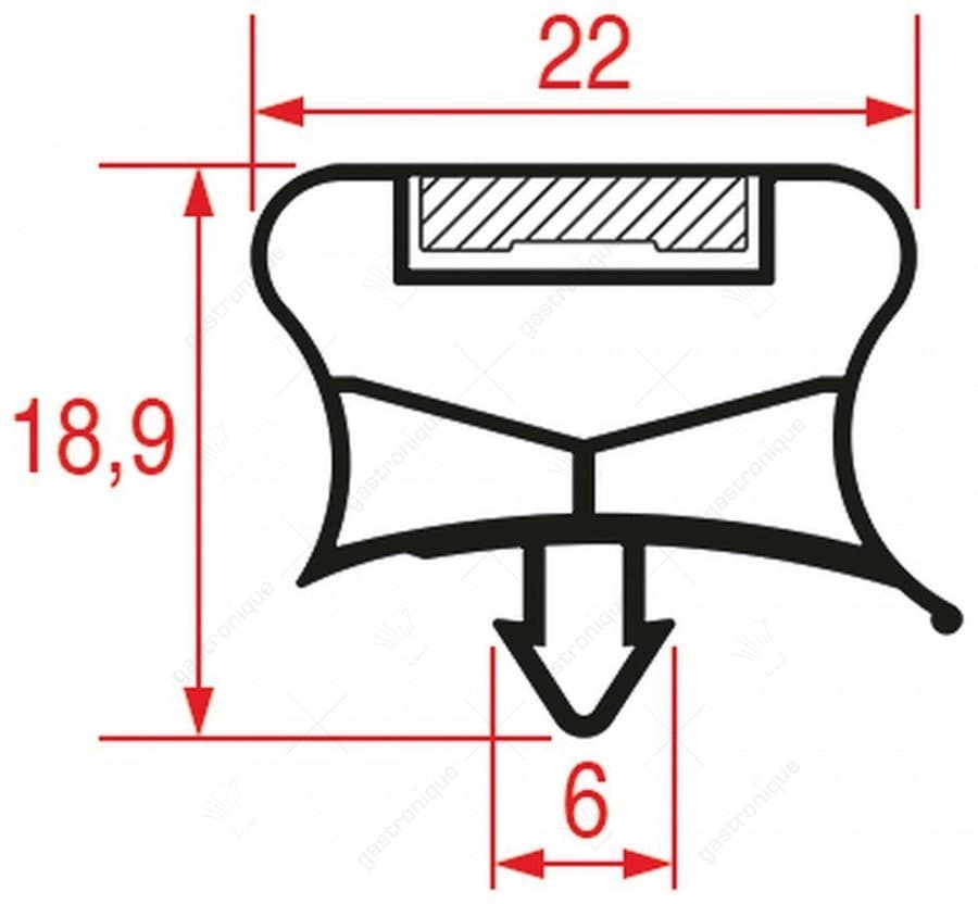 DEURRUBBER 1860x727 mm