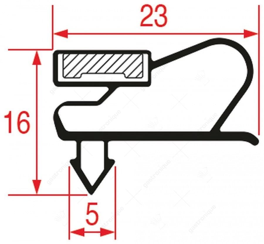 DEURRUBBER 585x465 mm