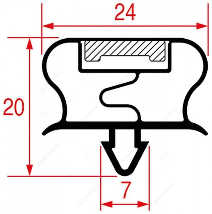 DEURRUBBER 600x420 mm