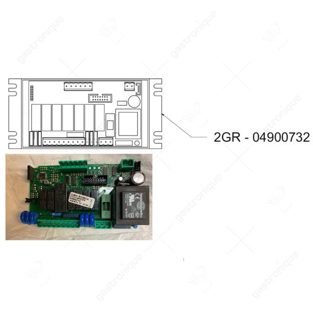 printplaat koffiemachine Appia L 162mm B 74mm - Thumbnail 2