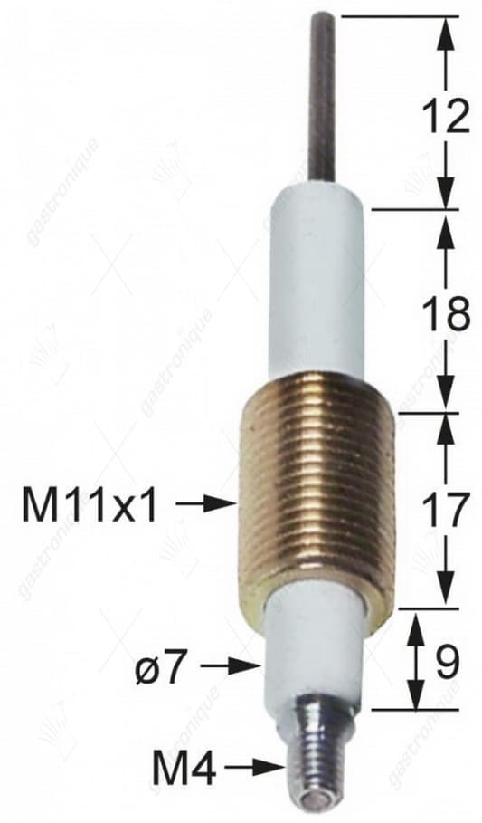 bougie met ontstekingskabels ø 7x44 mm - Image 1