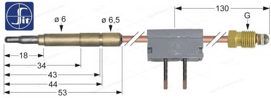 cut-off thermocouple m9x1 32 cm - Image 1