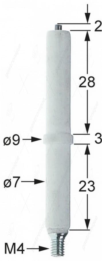 round ignition plug ø 7x54 mm
