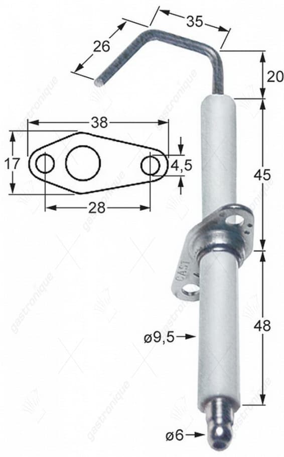 bougie met ontstekingskabels ø 9,5x110mm - Image 1