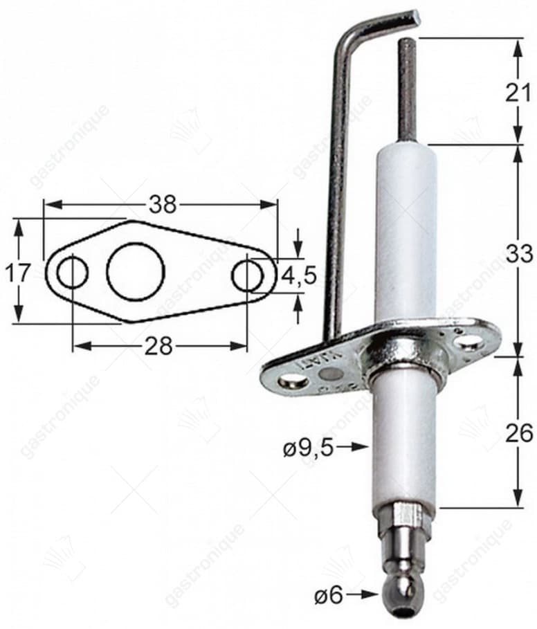 bougie ontstekingskabels rond ø9,5x60 mm