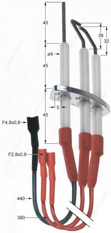 kit bougie ontstekingskabels vlamdetect. - Image 1