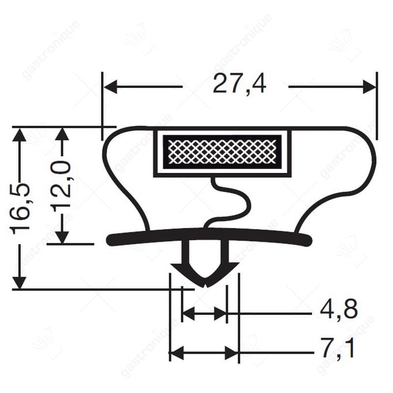 Deurrubber 675 mm x 550 mm - Image 1