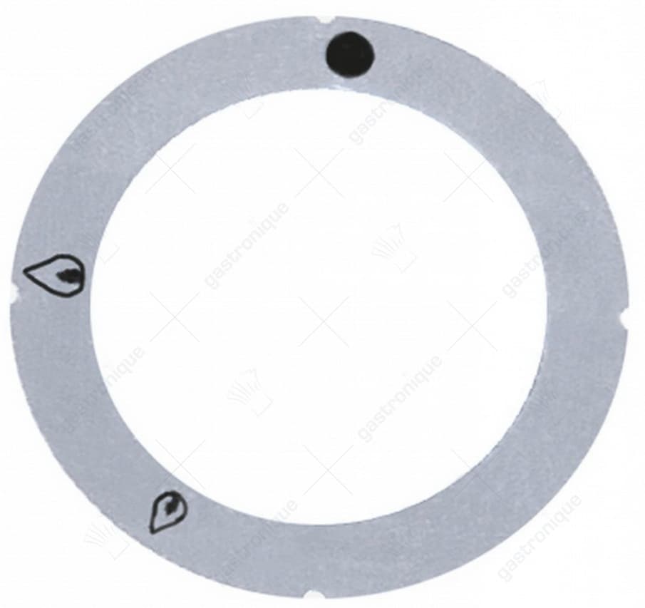 knopsymbool gaskraan zonder ontstekingsvlam zilver - Image 1