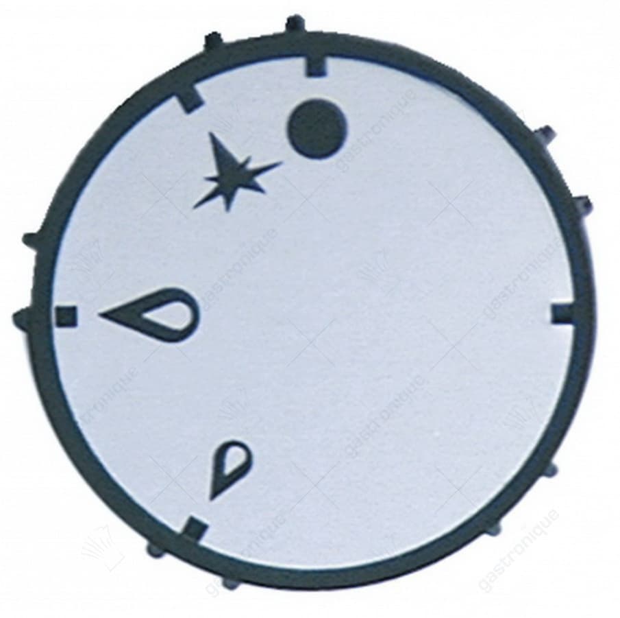 zwarte knop ø 55 mm bedrukt - Image 1