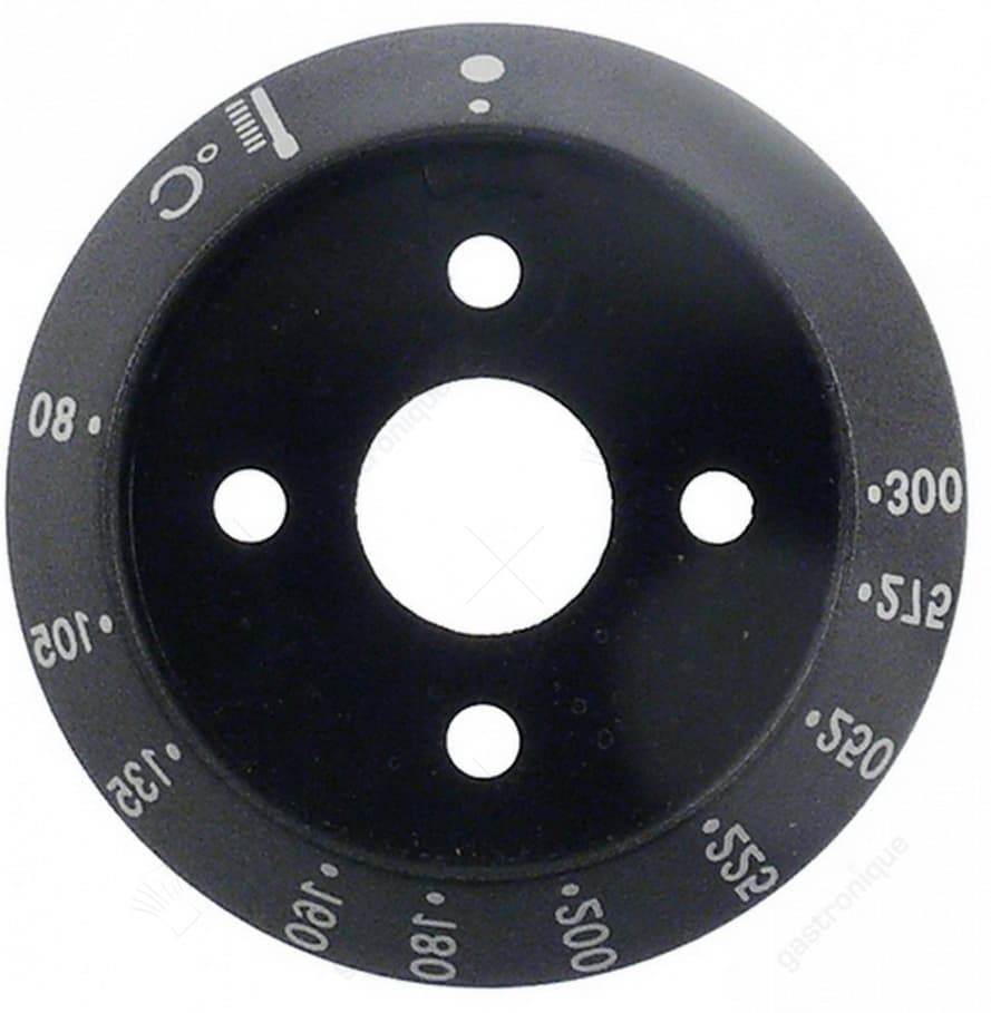 ring nut black knob ø 58 mm 80-300°c