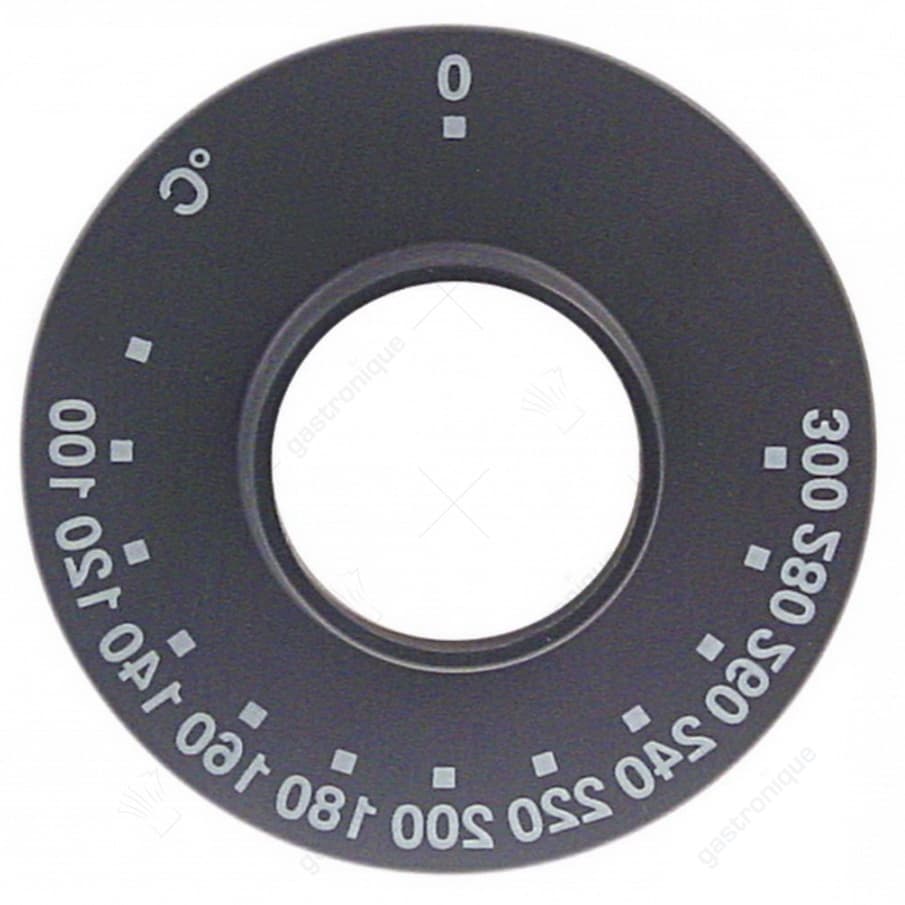 symboolplaat knop ø 84 mm 100-300°c