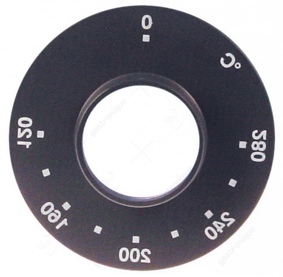 symboolplaat knop ø 84 mm 120-280°c