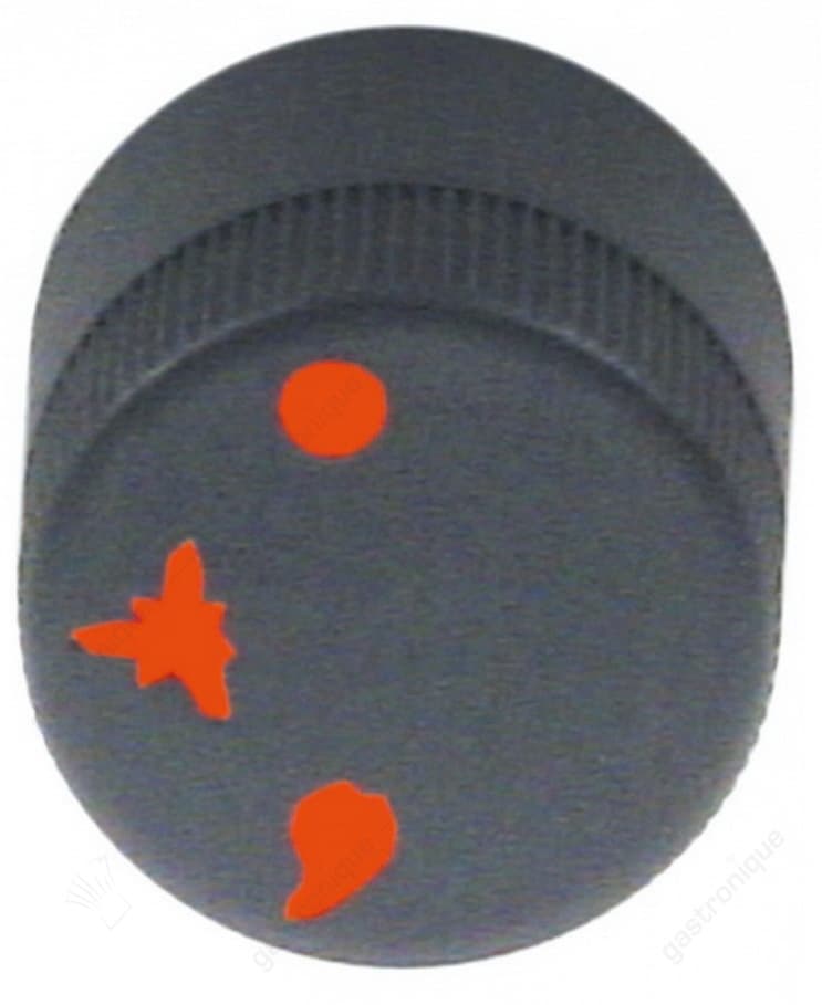 zwarte knop ø 30 mm bedrukt