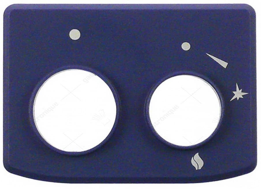 ring nut blue screen printed for knob