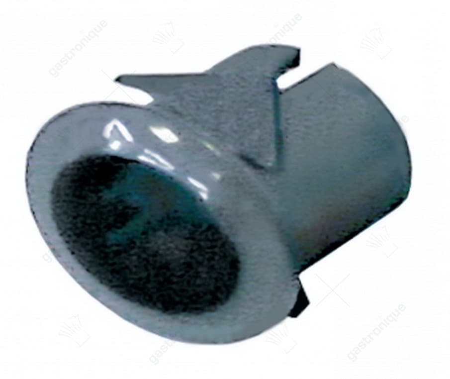 elementhouder inbouwmaat 20,6x16,4mm lichtgrijs gebogen voor drukknoppen 13x17mm