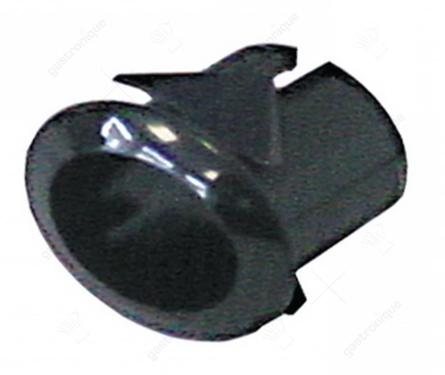 elementhouder inbouwmaat 20,6x16,4mm zwart gebogen voor drukknoppen 13x17mm - Image 1