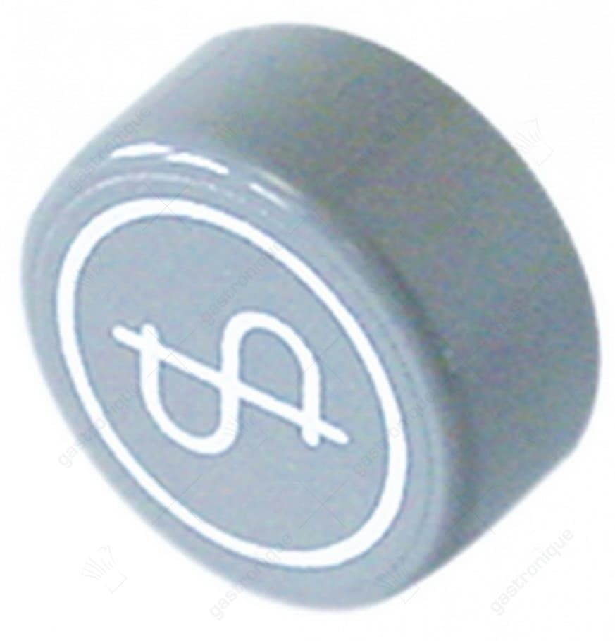 ronde drukknop grijs ø 23 mm