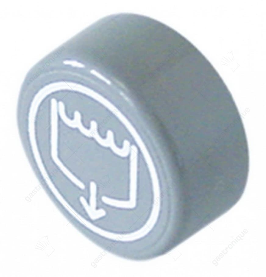 push-button round grey ø 23 mm "drain"