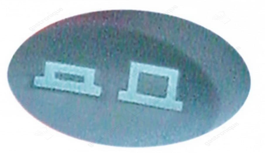 knop "2 tijden" 23x13 mm