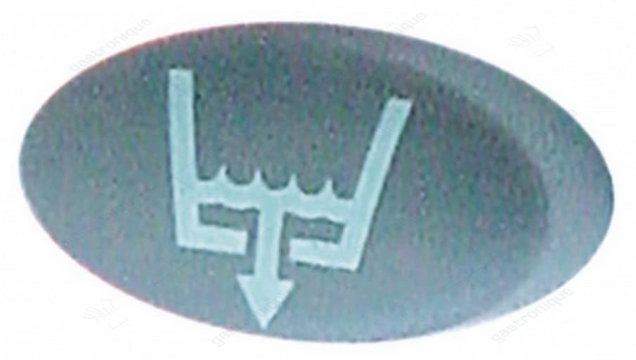 knop "afvoerpomp" 23x13 mm