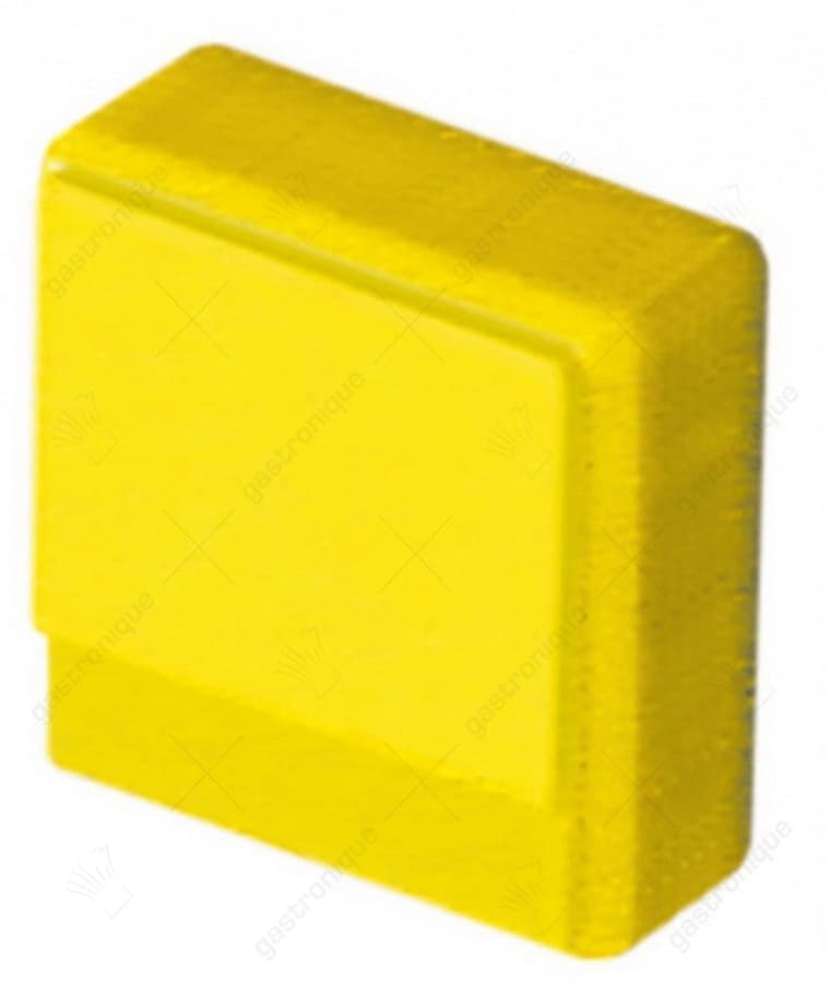 vierkante drukknop geel 23x23 mm - Image 1