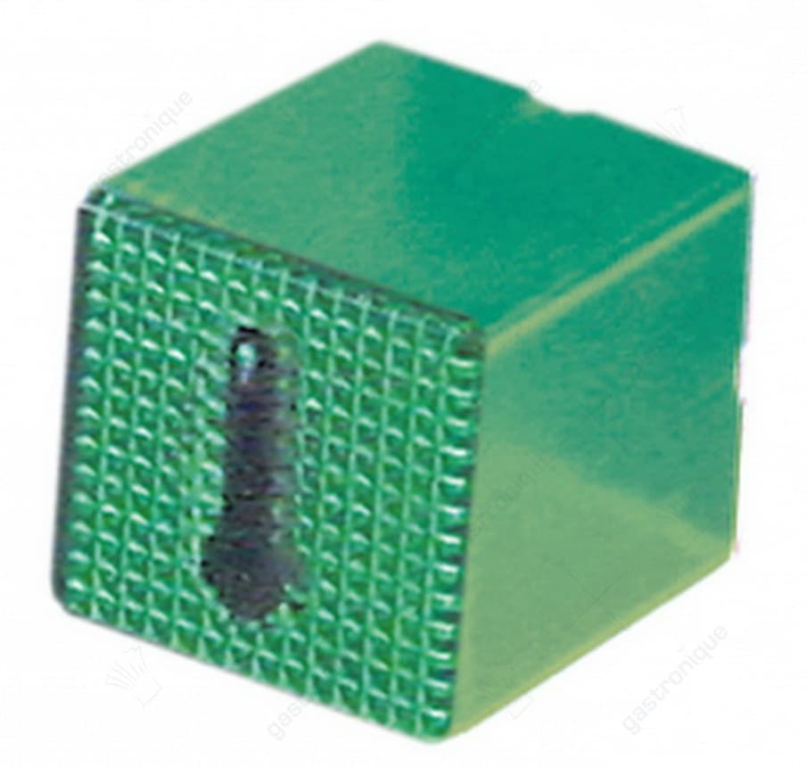 groen bedrukte temperatuur knop