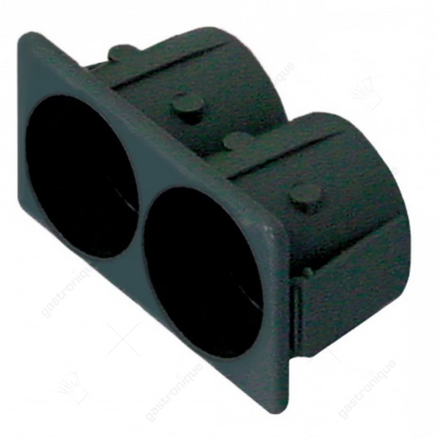 push-button holder black 2 round buttons - Image 1