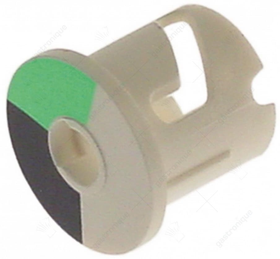 cam two-colour black/green  ø 19 mm