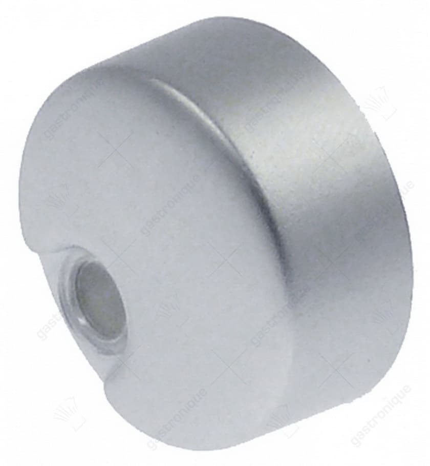 ronde drukknop zilver ø 121 mm
