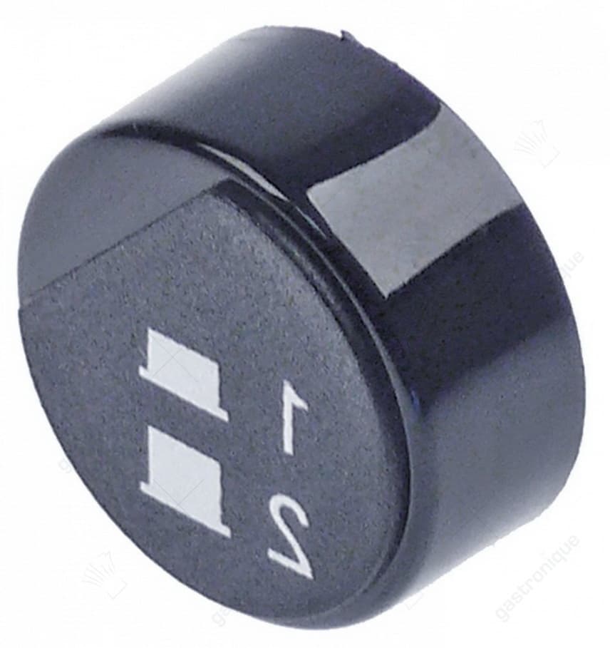 round botton black ø 23 mm "1-2"
