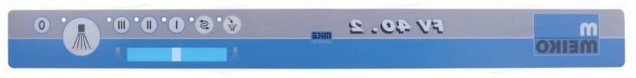 push-button panel diaphragm 560x54 mm
