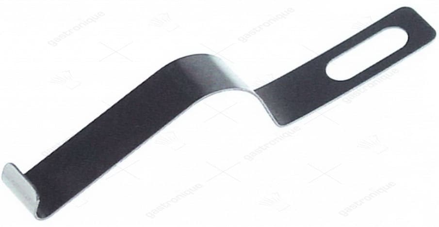 veer voor sluiting L 76mm B 10mm draad ø 0,5mm materiaaldikte 0,5mm gatgrootte 5x15mm
