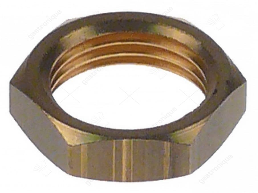 moer draad 1/2" H 7mm SB 25 koper vpe 1stuk