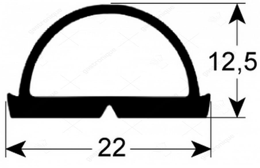 deurrubber 786,5x590,5 mm