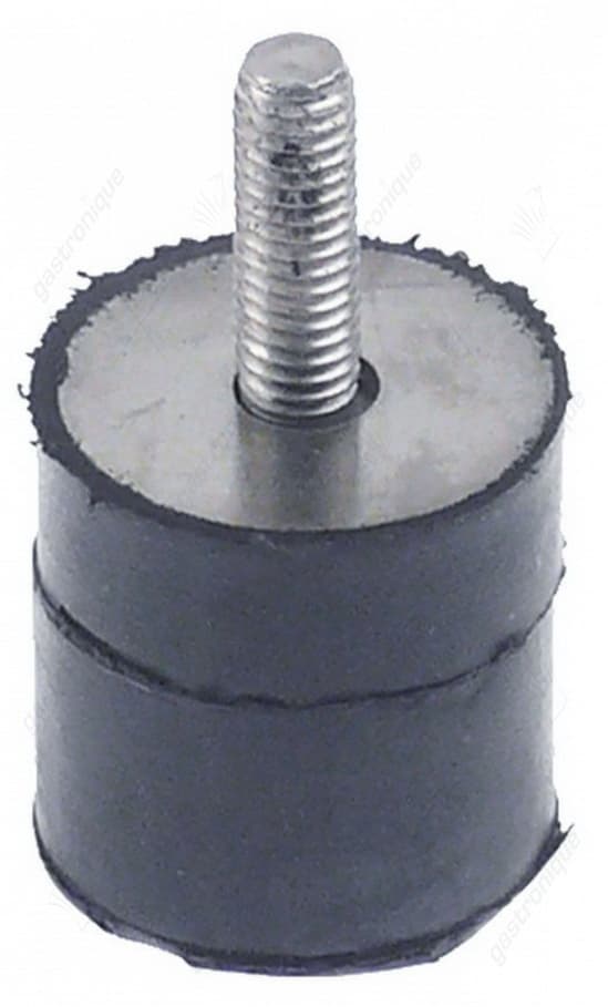 deurstopper ø 24,5mm H 44,5mm rubber voor vaatwasser