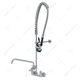 Voorspoeldouche wandmontage met tussenkraan hartmaat tussen 130 en 175 mm