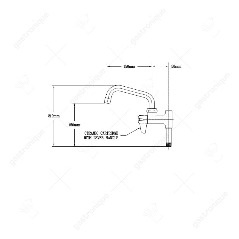 Tussenkraan met uitloop 15 cm - Image 1
