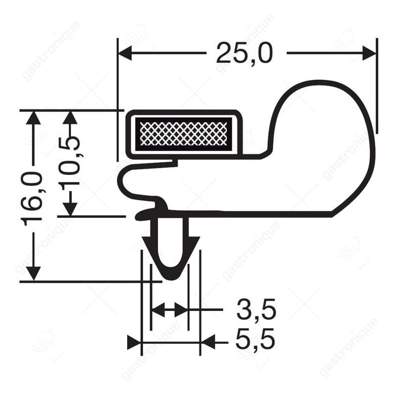 Deurrubber 1784 x 641 mm - Image 1