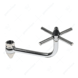 glazenspoeler spoelkruis bierspoelkraan ø 104mm L 190mm B 90mm H 115mm aansluiting 3/8"