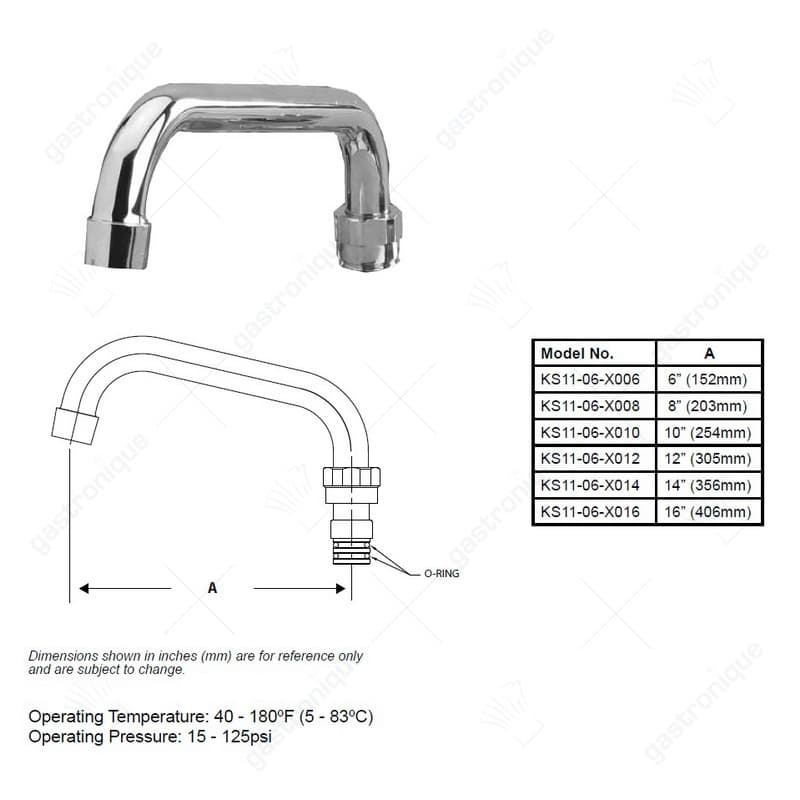 Uitloop CHG TOP-LINE recht 10" - Image 1