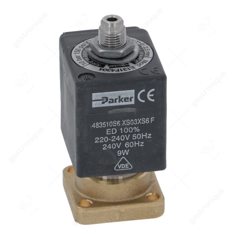 magneetventiel 3-weg 230VAC nominale breedte 1,5mm steekbus DIN -10 tot +140°C serie 131F
