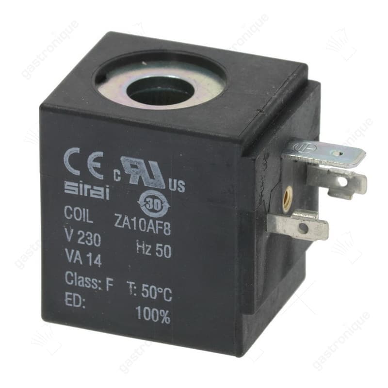 Magneetspoel 230 VAC 14VA SIRAI ZA10AF8 spoeltype ZA30A afname ø 14mm