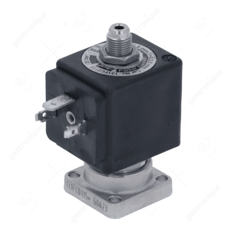 Magneetventiel messing vernikkeld nominale breedte 1,5/2,5mm 2-weg 230VAC PARKER