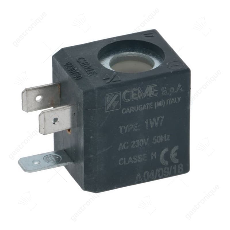 magneetspoel aansluiting vlaksteker 6,3mm CEME 50Hz 230V H 30mm afname ø 10mm spanning AC