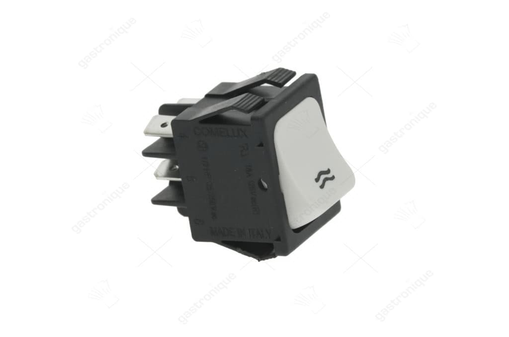 poussoir bipolaire blanc 16a 250v
