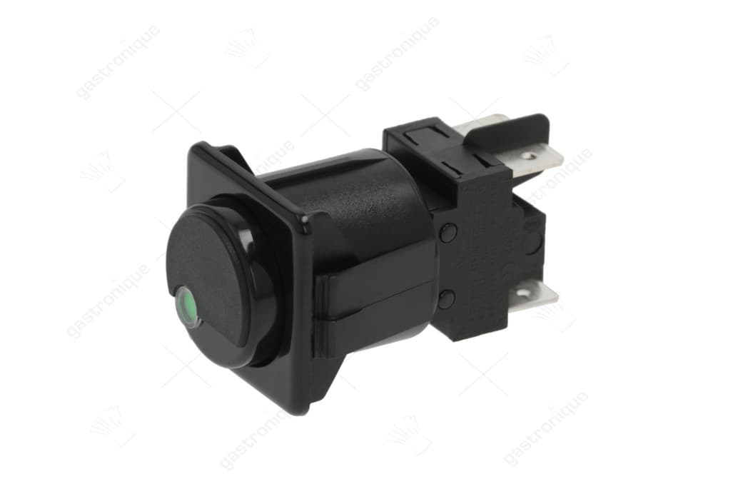 2 polige schakelaar zwart 16a 250v