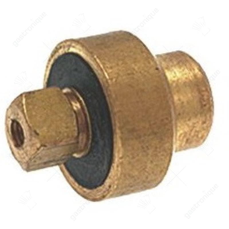 ventiel voor uitloop L 19,3mm AD ø 16mm koper