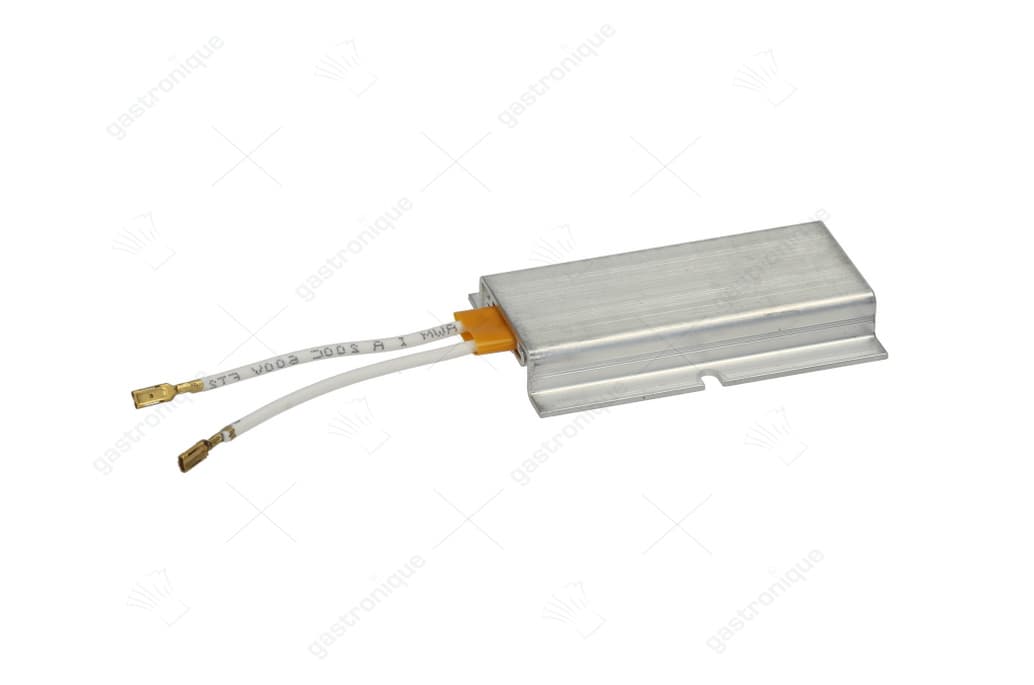 verwarmingselement PTC element 100-240V 90 watt L 75mm B 50mm H 11mm kabellengte 60mm LA 42mm gat ø 4mm